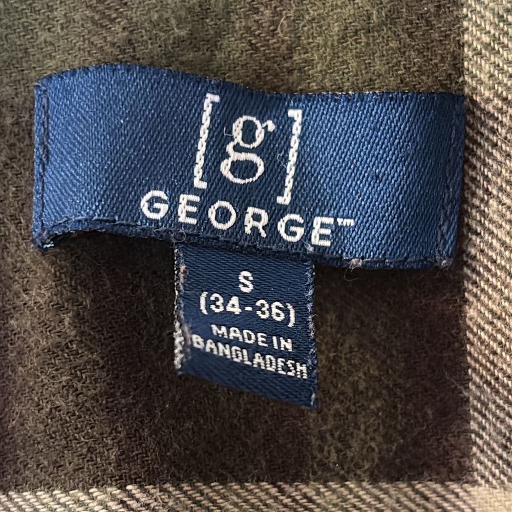 George Brown and Red Lightweight Plaid Shirt Jacket - Picture 3 of 5